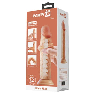 PARTY UP SLIDE SKIN TOM 7.2INCH DILDO