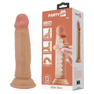 PARTY UP SLIDE SKIN TOM 7.2INCH DILDO