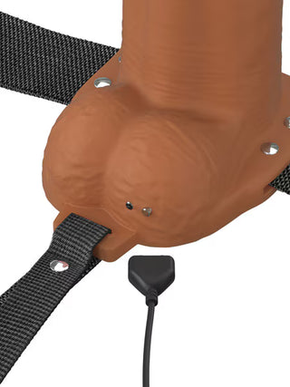 FANTASY X-TENSION ELITE VIBRATING HOLLOW STRAP ON 8 INCH