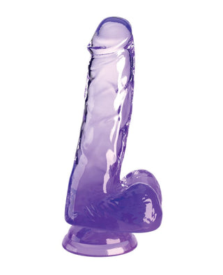 KING COCK 6 INCH WITH BALLS PURPLE