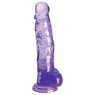 KING COCK CLEAR 8 INCH WITH BALLS