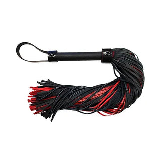 LEATHER FLOGGER BLACK & BURGUNDY