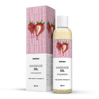 SATISFYER MASSAGE OIL STRAWBERRY