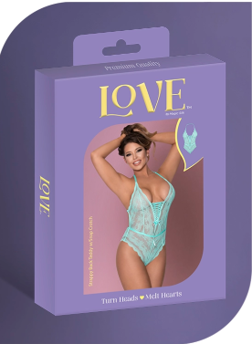 LOVE LACE STRAPPY TEDDY