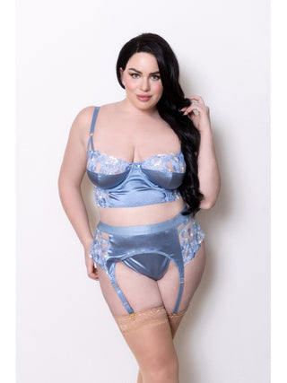 SEVEN TIL MIDNIGHT THREE PIECE LONG LINE BRA SET