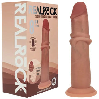 REALROCK DUAL DENSITY SLIDING SKIN SILICONE DILDO