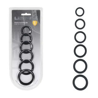 LEVELZ CLASSIC COCK RING SET OF 6