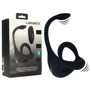 LEVELZ VIBRATING TRIO COCK RING WITH PLUG
