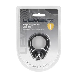 LEVELZ SINGLE BALL WEIGHTED COCK RING