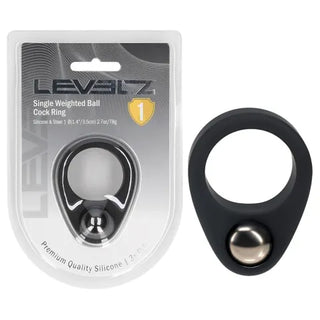LEVELZ SINGLE BALL WEIGHTED COCK RING