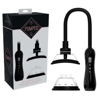 PUMPED VULVA AND BREAST PUMP WITH TONGUE STIMULATOR