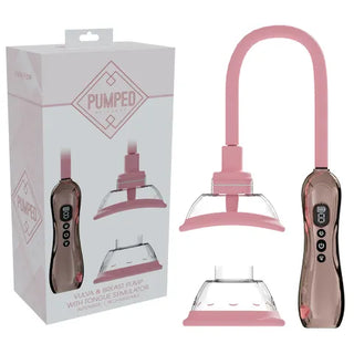 PUMPED VULVA AND BREAST PUMP WITH TONGUE STIMULATOR