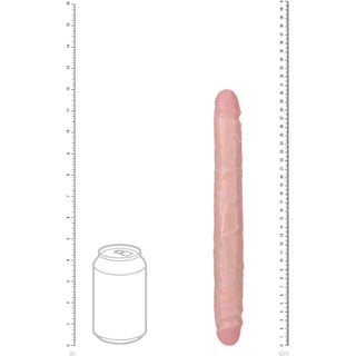 REALROCK 30CM SLIM DOUBLE DILDO FLESH