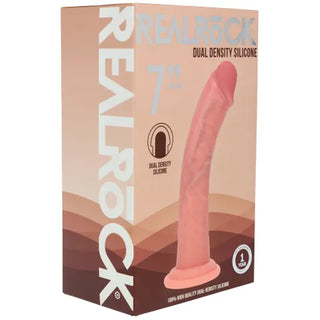 REALROCK DUAL DENSITY CURVED DILDO 7"