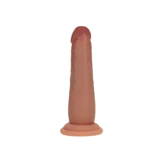 REALROCK DUAL DENSITY SLIDING SKIN SILICONE DILDO 6"