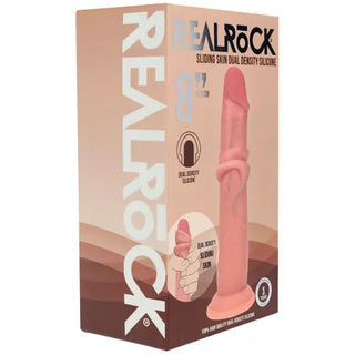 REALROCK DUAL DENSITY SLIDING SKIN SILICONE DILDO