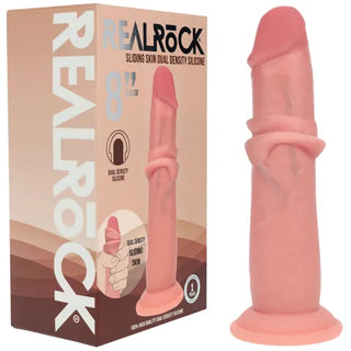 REALROCK DUAL DENSITY SLIDING SKIN SILICONE DILDO