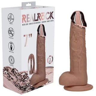 REALROCK METAL HEAD RECHARGABLE DILDO