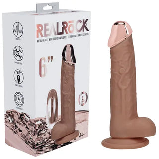REALROCK METAL HEAD RECHARGEABLE DILDO