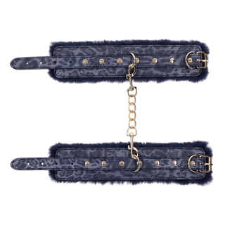 SEX AND MISCHIEF COUGAR FUR HANDCUFFS