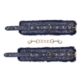 SEX AND MISCHIEF COUGAR FUR HANDCUFFS