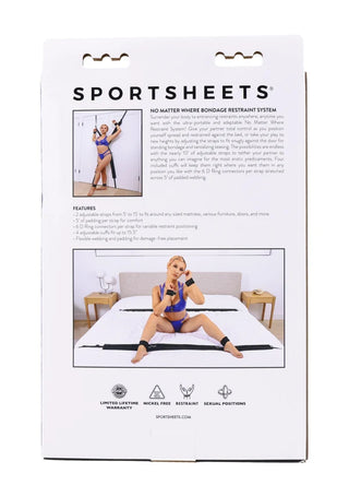 SPORTSHEETS NO MATTER WHERE BONDAGE RESTRAINT SYSTEM