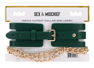 SEX & MISCHIEF INDICA CUTOUT COLLAR AND LEASH