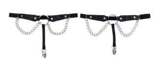 SEX AND MISCHIEF CHAIN LACE GARTERS