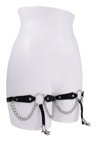 SEX AND MISCHIEF CHAIN LACE GARTERS