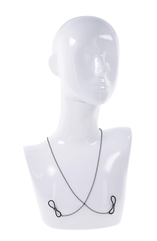 S&M EXS AND OHS BODY JEWELRY WITH NIPPLE TIES