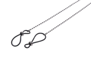 S&M EXS AND OHS BODY JEWELRY WITH NIPPLE TIES