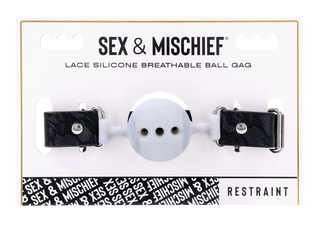 SEX AND MISCHIEF LACE BREATHABLE BALL GAG