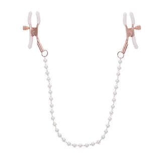 S AND M PEACHES N CREAME PEARL NIPPLE CLAMPS