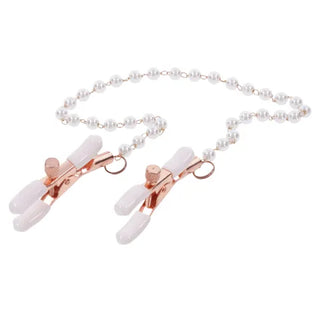 S AND M PEACHES N CREAME PEARL NIPPLE CLAMPS