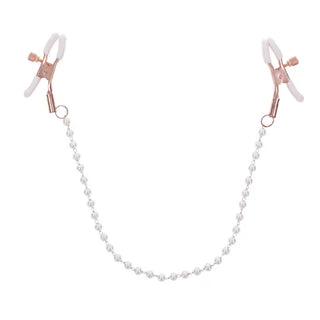 S AND M PEACHES N CREAME PEARL NIPPLE CLAMPS