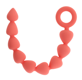 SEX AND MISCHIEF PEACHES AND CREAME SILICONE ANAL BEADS