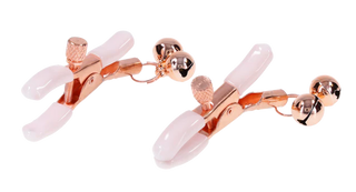 SEX AND MISCHIEF PEACHES AND CREAME BELL NIPPLE CLAMPS
