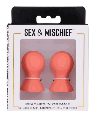 SEX AND MISCHIEF PEACHES AND CREAME SILICONE NIPPLE SUCKERS