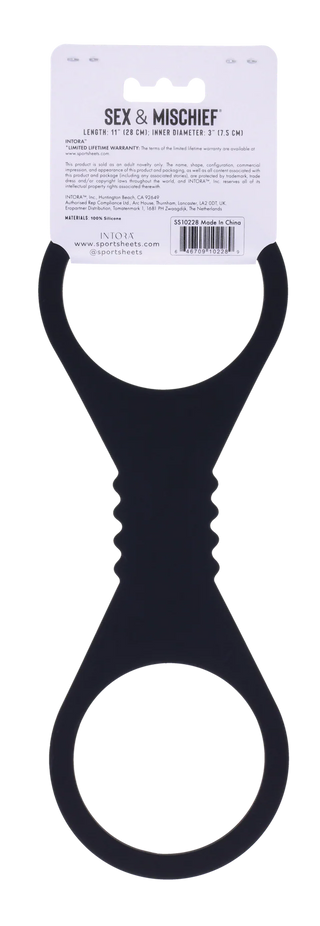 SEX AND MISCHIEF SHADOW LARGE SILICONE CUFFS