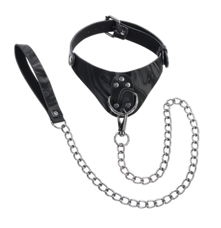 VELVET NOIR COLLAR & LEASH
