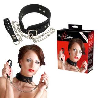 BAD KITTY COLLAR WITH LEASH