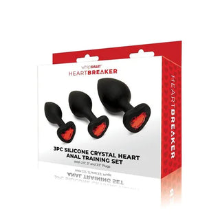 WHIPSMART HEARTBREAKER 3PC HEART ANAL TRAINING SET