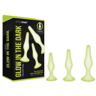 WHIPSMART GLOW IN THE DARK 3 PIECE ANAL TRAINING KIT