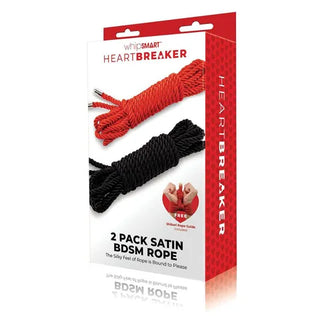 WHIPSMART HEARTBREAKER 2 PACK SATIN BDSM ROPE