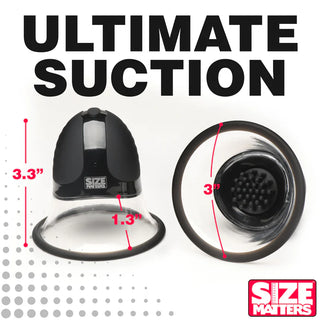 SIZE MATTERS 10X ROTATING SILICONE NIPPLE SUCKERS