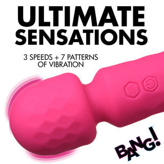 BANG 10X MINI SILICONE WAND - PINK
