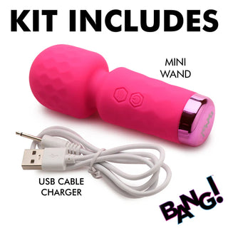 BANG 10X MINI SILICONE WAND - PINK