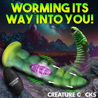 CREATURE COCKS SQUIRMER THRUSTING AND VIBRATING DILDO