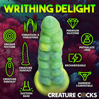 CREATURE COCKS SQUIRMER THRUSTING AND VIBRATING DILDO