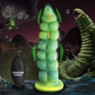 CREATURE COCKS SQUIRMER THRUSTING AND VIBRATING DILDO